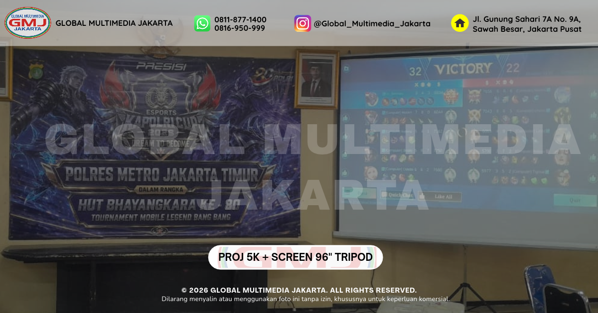 HUT Bhayangkara ke-80 tournament mobile legend bang bang - polres metro jakarta timur